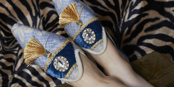 BABOUCHES SLIPPERS -  A ROYAL TAPESTRY.